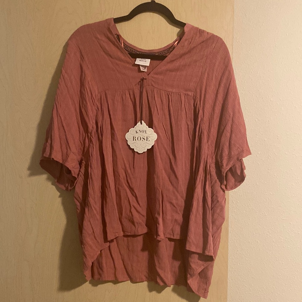 Pink Flowy Blouse